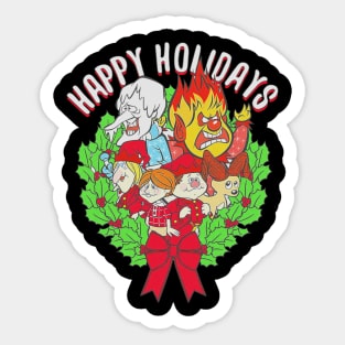 Happy Holidays Miser Brothers <> Graphic Design Sticker